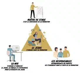 schema de l alternance mfr jeune maitre de stage responsable